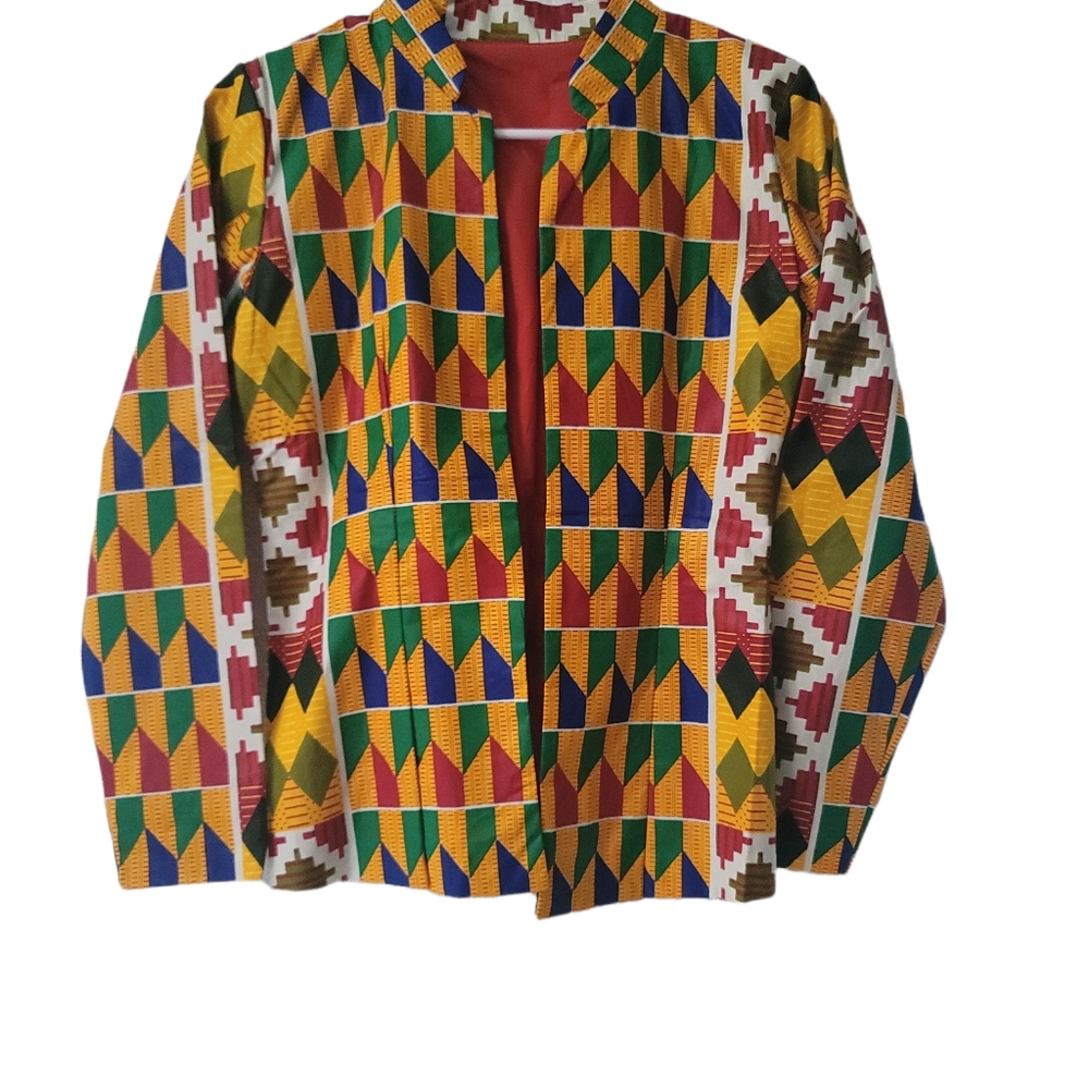 Ankara blazer, Ankara short jacket